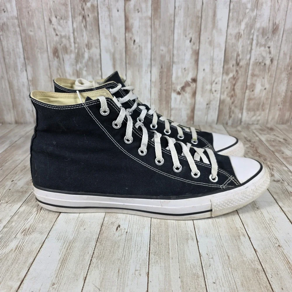Converse All Star High Top Canvas Sneakers Casual Shoes Black Mens 13
